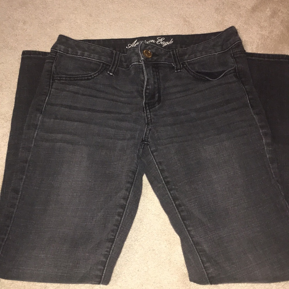 Black Denim American Eagle Jeans